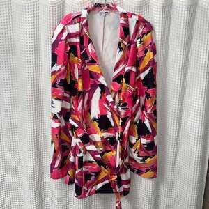 Cocktail Hour Romper - Hot Pink/combo